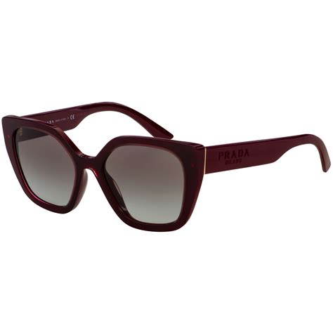 prada sunglasses pr 24xs uan0a7 bordeaux - grey gradient|Prada Grey Gradient Cat Eye Ladies Sunglasses PR 24XS .